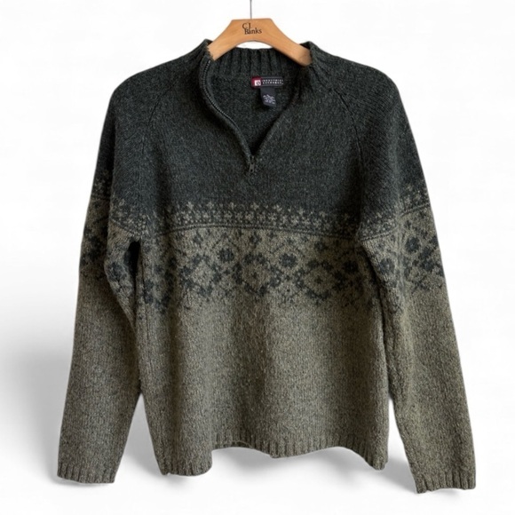 Industrial Exchnage Other - Vintage Industrial Exchange Half-Zip Nordic Sweater Men's XL Made in Taiwan